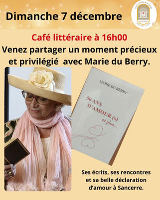 Café Littéraire avec Marie du Berry