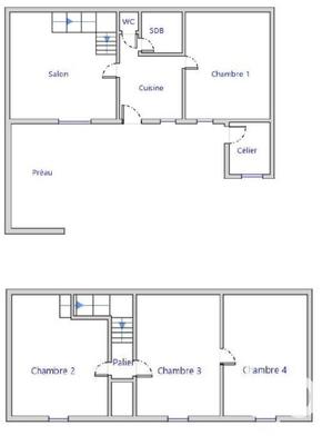 Maison de village - 158 m² - 8 pièces