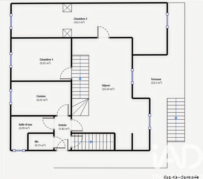 Maison - 102 m² - 6 pièces