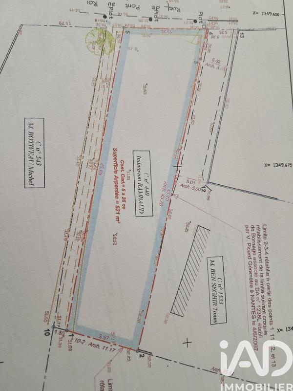 Terrain - 521 m²