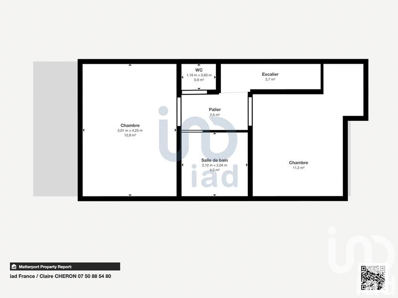 Maison de ville - 74 m² - 3 pièces