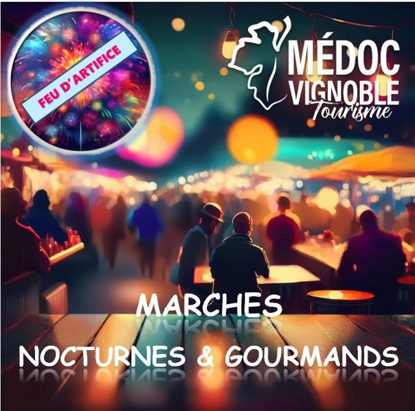Marché nocturne gourmand et feu d'artifices