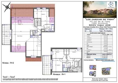 Duplex - 117 m² - 5 pièces