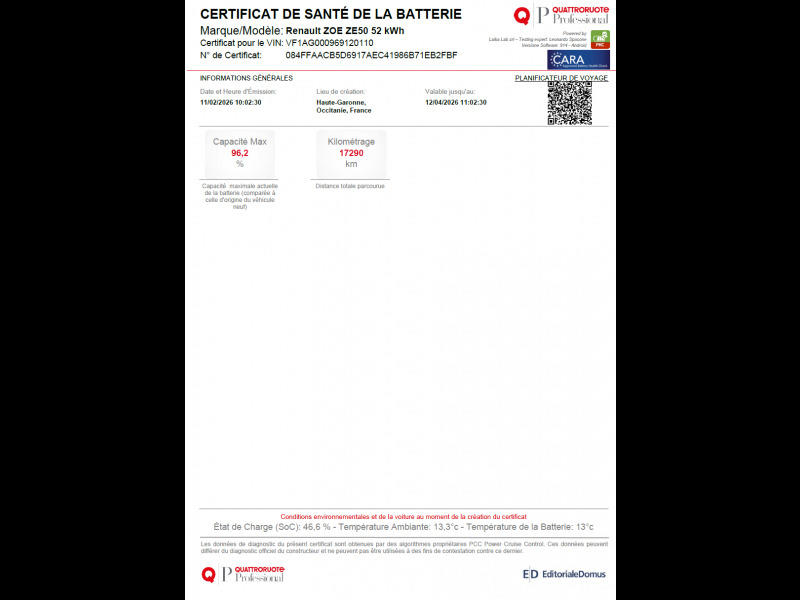 Renault Zoe R110 Achat Intégral - 22 Equilibre