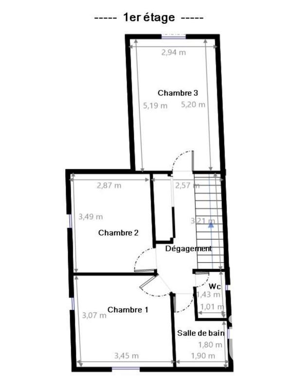 Maison - 121 m² - 6 pièces