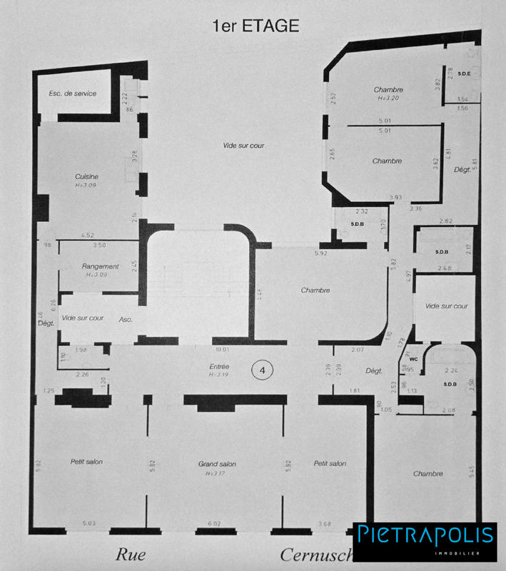 Appartement - 293 m² - 7 pièces