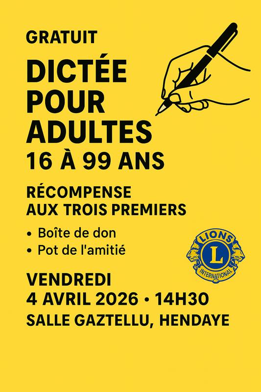 Grande dictée des Lions