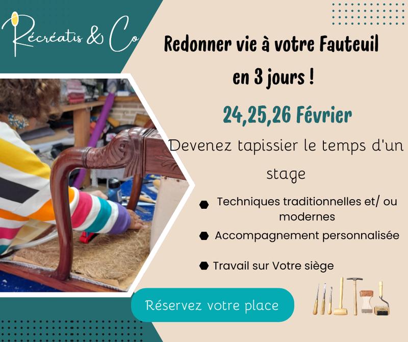 Devenez tapissier le temps d’un stage