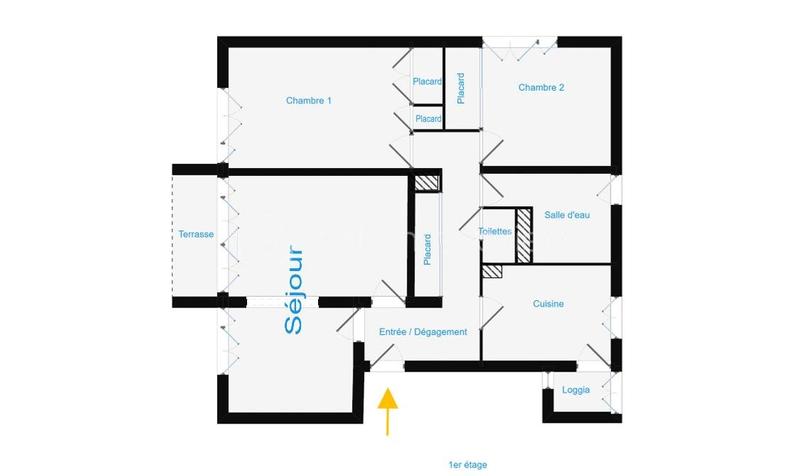 Appartement - 76 m² - 4 pièces