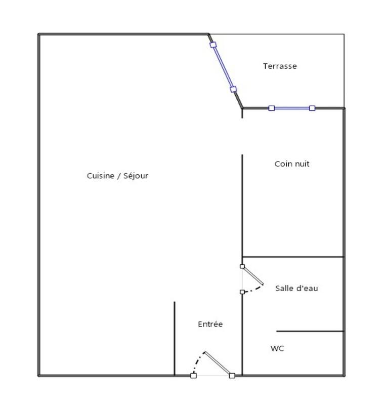 Studio - 22 m² - 1 pièce