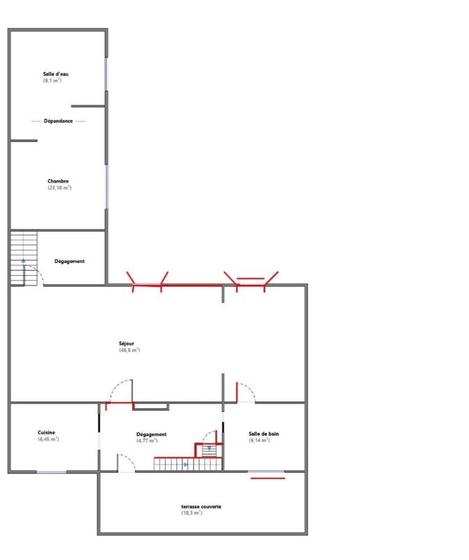 Maison - 223 m² - 8 pièces