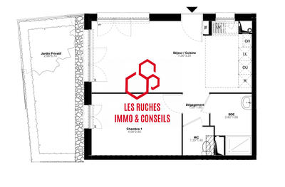 Appartement - 43 m² - 2 pièces