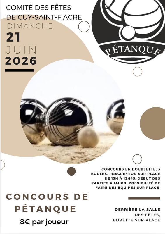 Concours de pétanque