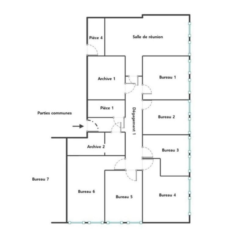 Bureau - 421 m² - 22 pièces