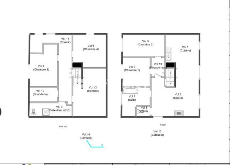 Pavillon - 155 m² - 6 pièces