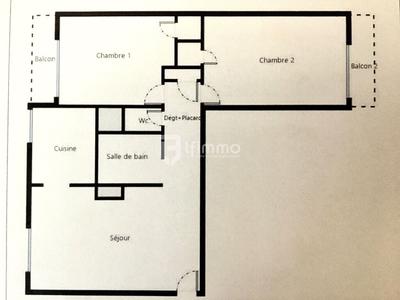 Appartement - 56 m² - 3 pièces