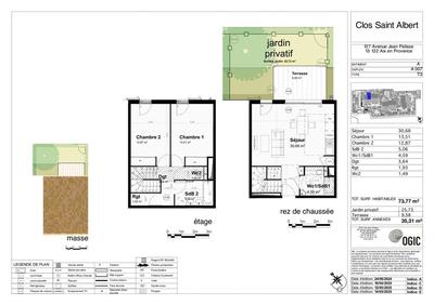 Maison - 74 m² - 3 pièces