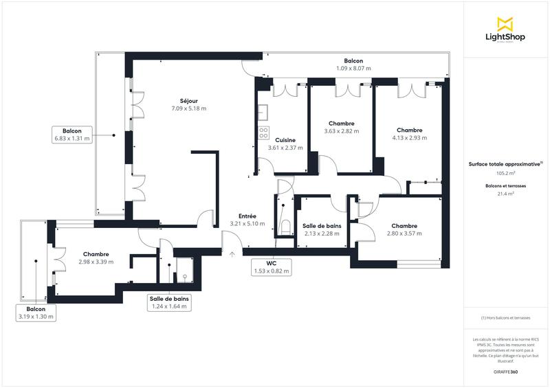 Appartement - 111 m² - 5 pièces