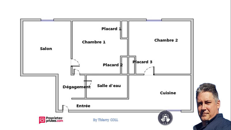 Appartement - 52 m² - 3 pièces