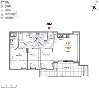 Appartement - 85 m² - 4 pièces