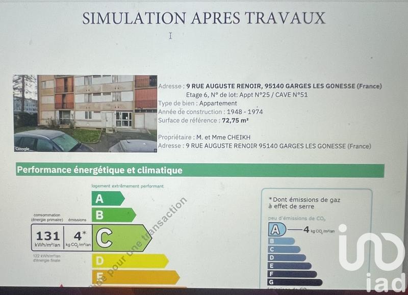 Appartement - 73 m² - 3 pièces