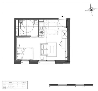 Appartement - 26 m² - 1 pièce
