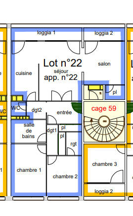 Appartement - 81 m² - 4 pièces