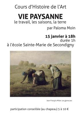 Conférence &quot;Vie paysanne : le travail, les saisons et la terre&quot;