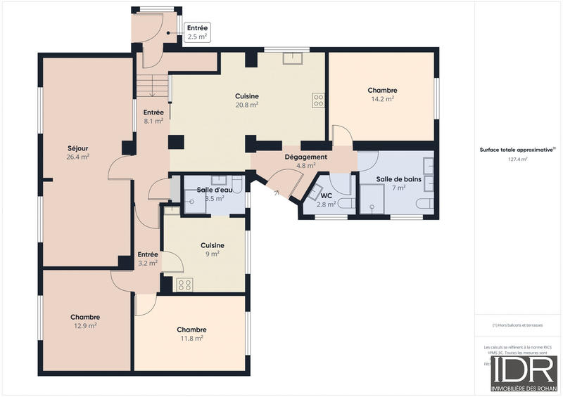 Maison - 122 m² - 5 pièces