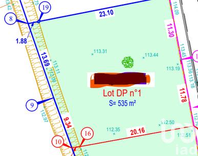Terrain - 535 m²