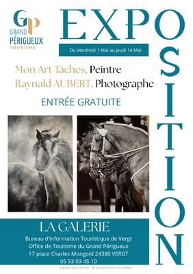 Exposition de Mon Art Tâches, peintre et Raynald Aubert, photographe