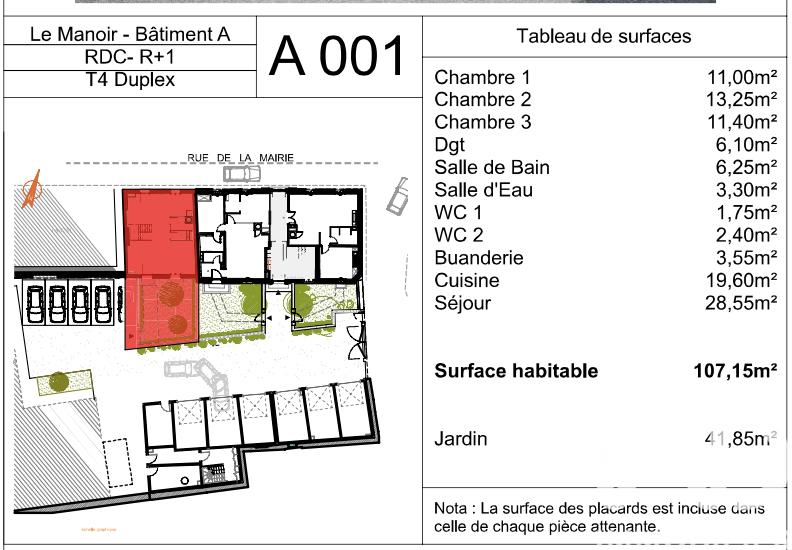 Maison - 107 m² - 4 pièces