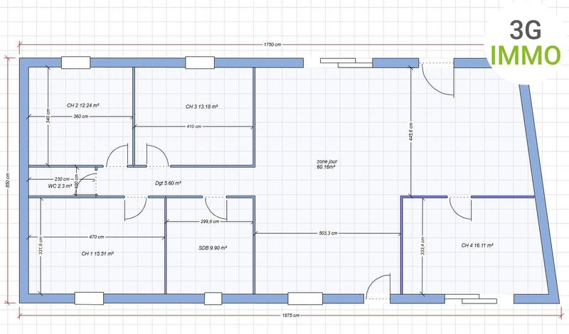 Maison - 133 m² - 6 pièces