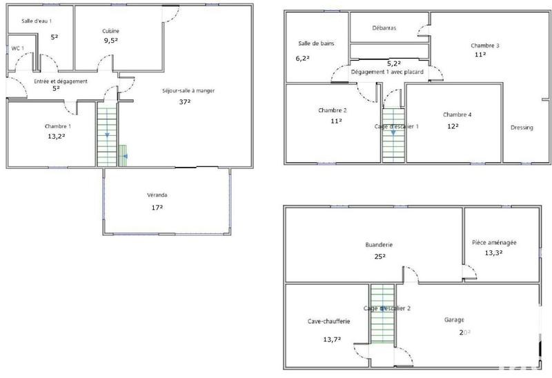 Maison - 116 m² - 6 pièces