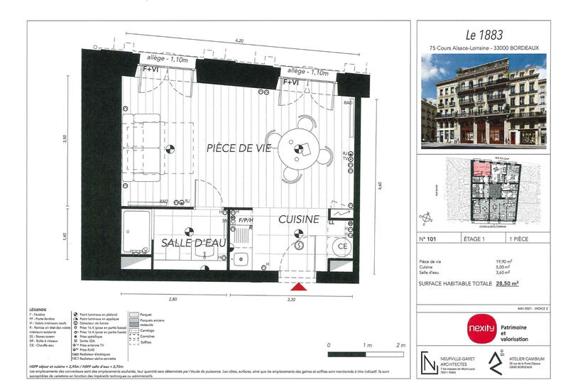 Studio - 29 m² - 1 pièce