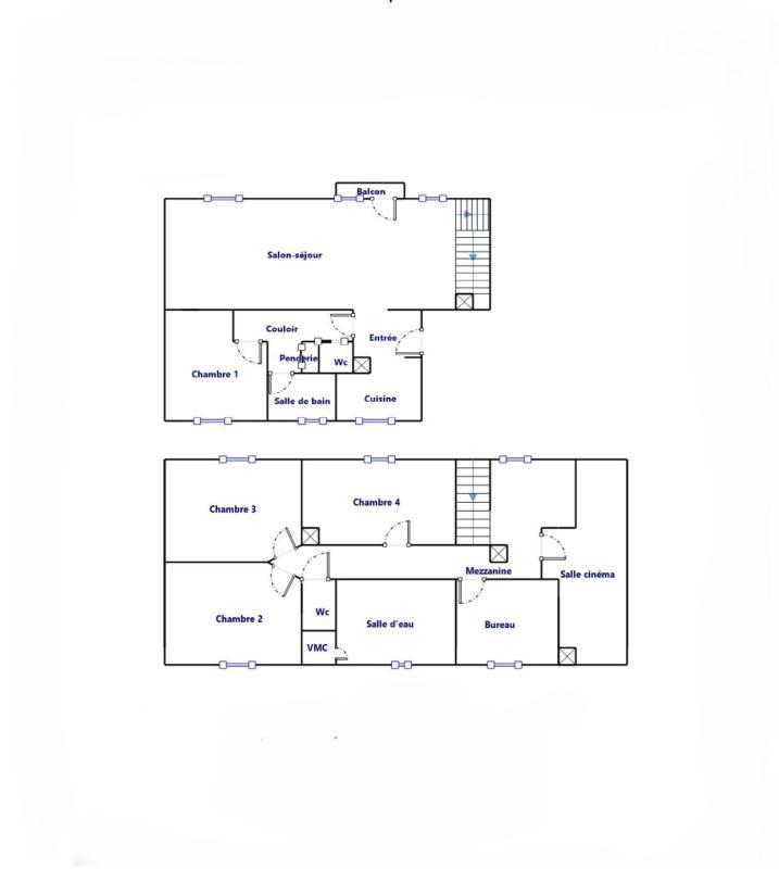 Duplex - 118 m² - 6 pièces