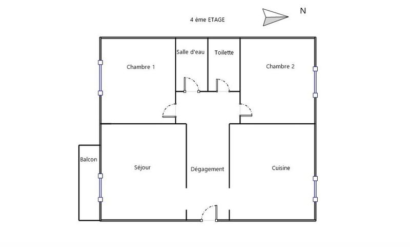 Appartement - 53 m² - 3 pièces