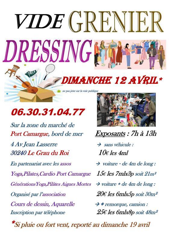 Vide grenier - vide dressing port camargue
