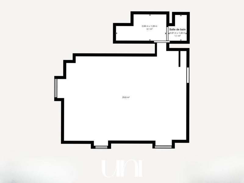 Appartement - 32 m² - 2 pièces