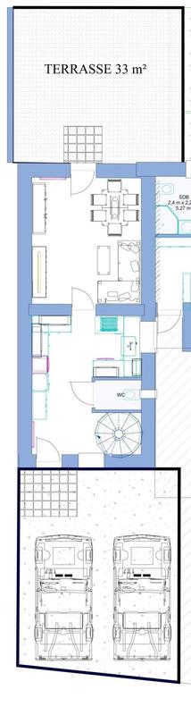 Appartement - 70 m² - 2 pièces