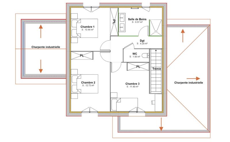 Maison - 108 m² - 4 pièces