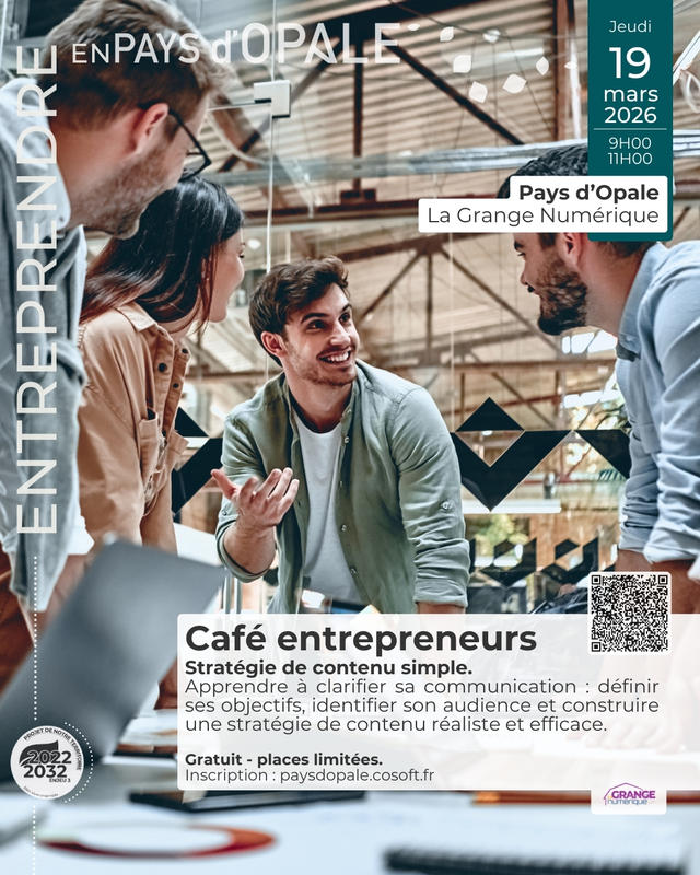Café entrepreneurs - stratégie de contenu simple