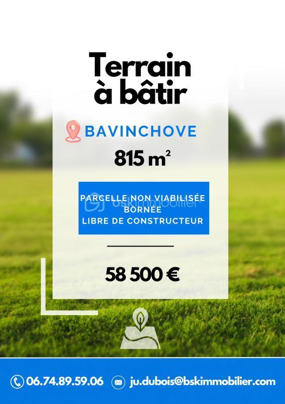 Terrain constructible - 815 m²