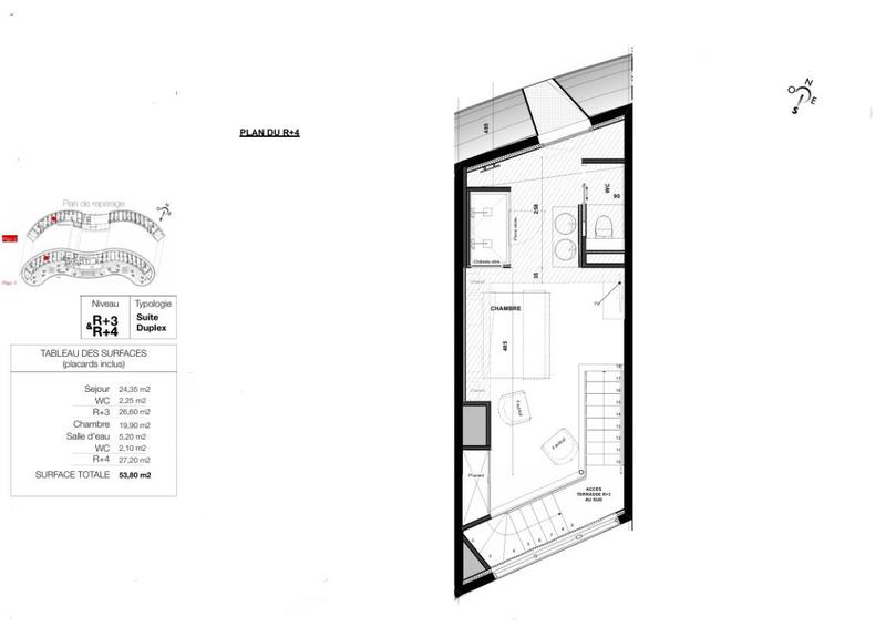 Appartement - 53 m² - 2 pièces