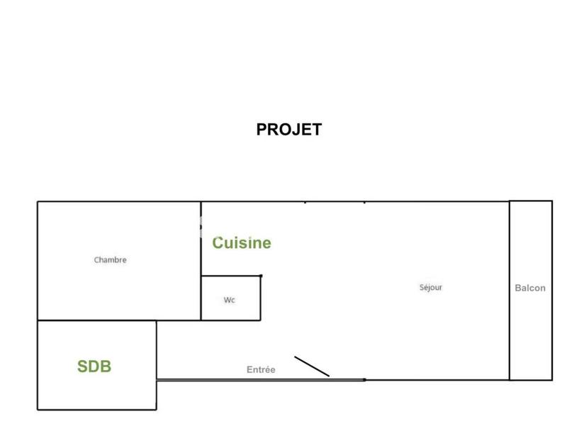 Appartement - 56 m² - 2 pièces