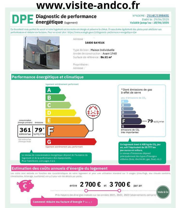 Maison ancienne - 89 m² - 4 pièces
