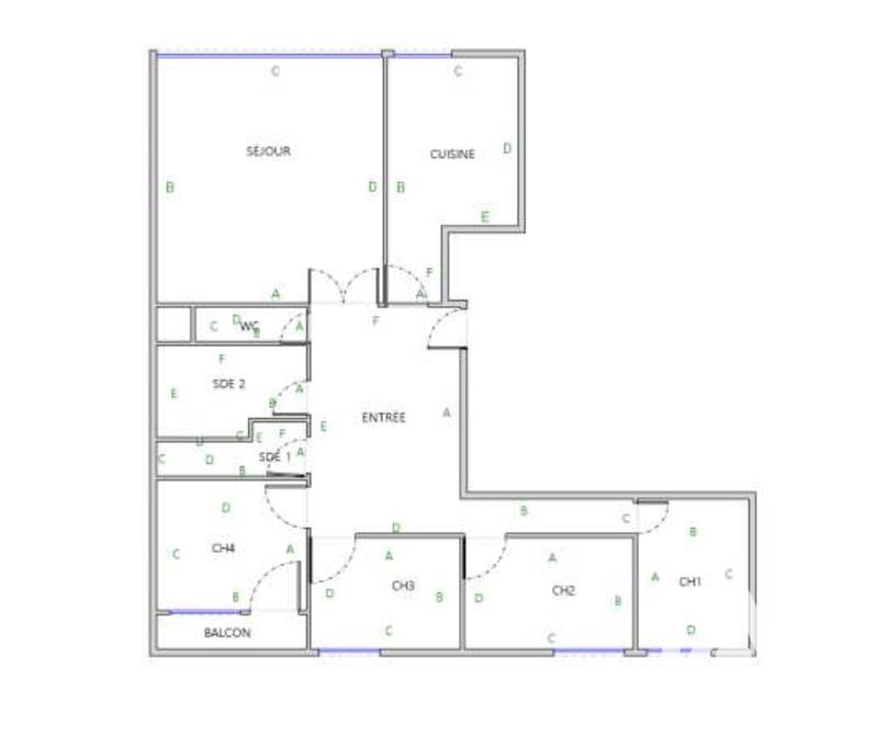 Appartement - 102 m² - 5 pièces