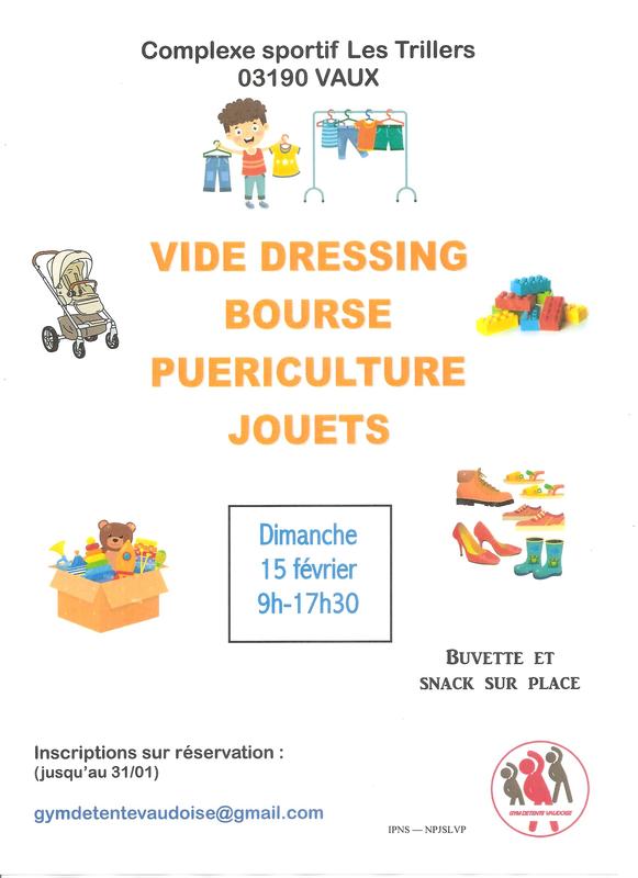 vide dressing + bourse puériculture et jouets