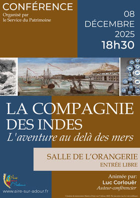 Conférence « la Compagnie des Indes, l’Aventure au Delà des Mers »
