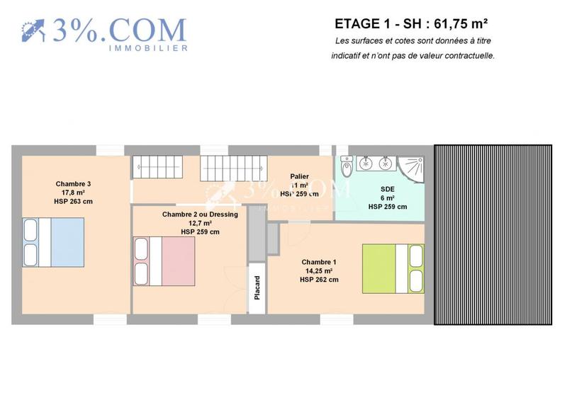 Maison de maîtres - 139 m² - 6 pièces